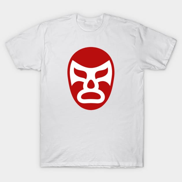 Lucha Mask Symbol (red) (Lucha Libre) (Pro Wrestling) T-Shirt by wls